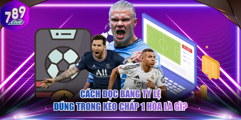 Cách đọc bảng tỷ lệ đúng trong kèo chấp 1 hòa là gì?