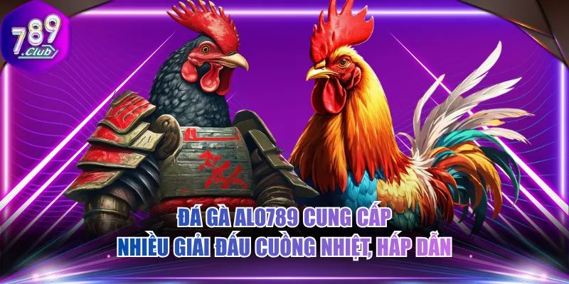 Đá gà ALO789 cung cấp nhiều giải đấu cuồng nhiệt, hấp dẫn