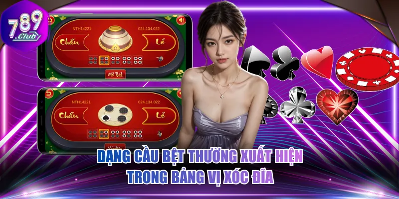 Dạng cầu bệt thường xuất hiện trong bảng vị xóc đĩa